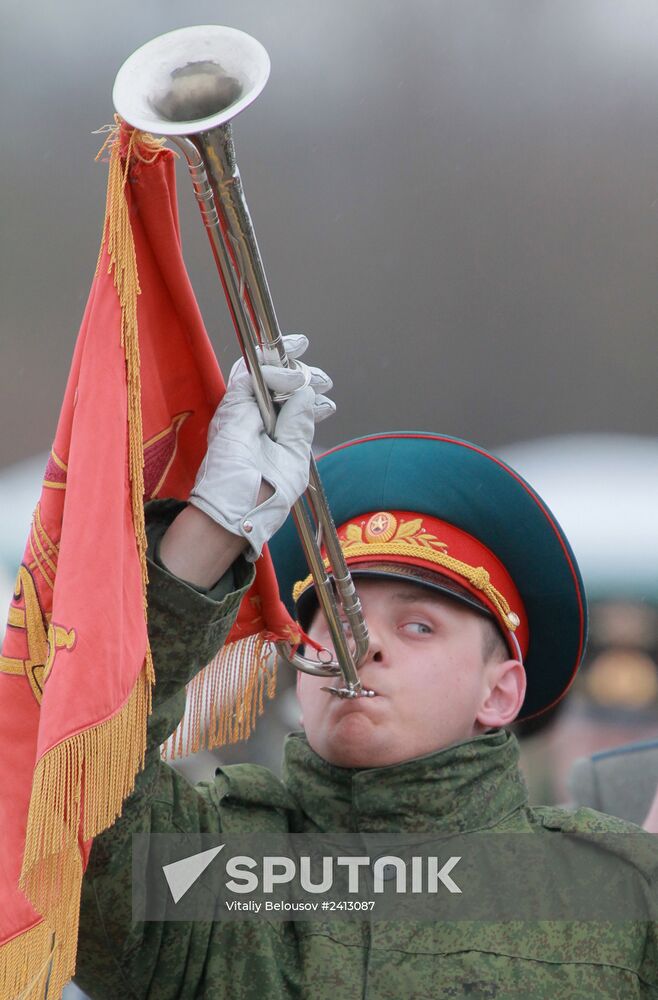Victory Day Parade rehearsal in Alabino, Moscow Region