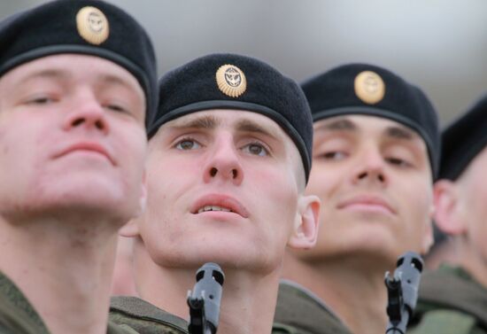 Victory Day Parade rehearsal in Alabino, Moscow Region