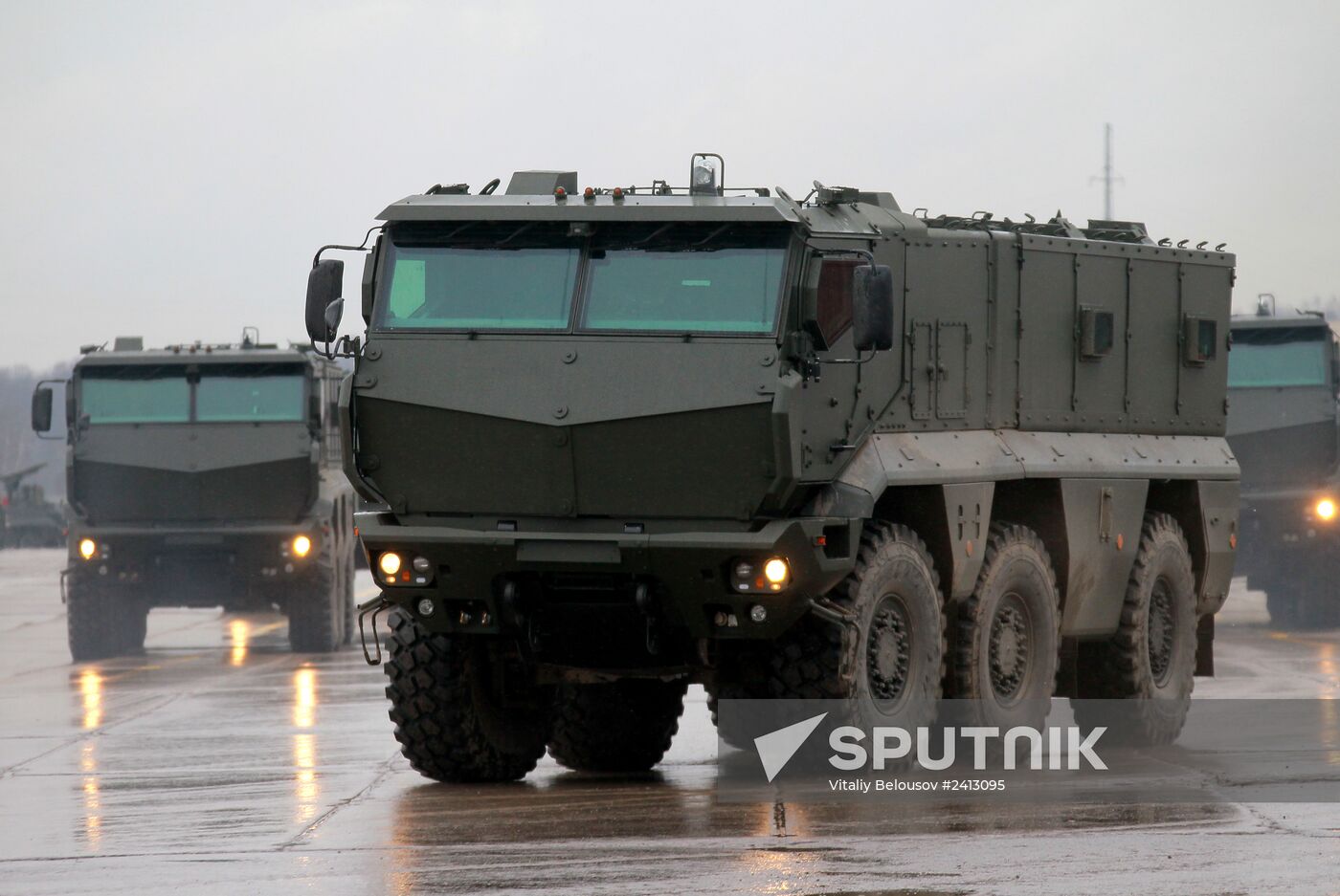 Victory Day Parade rehearsal in Alabino, Moscow Region