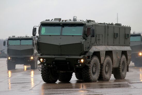 Victory Day Parade rehearsal in Alabino, Moscow Region