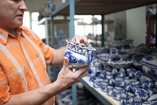 The Gzhel Porcelain Factory near Moscow