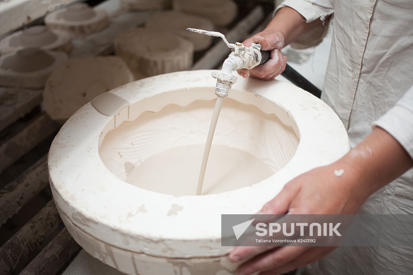 The Gzhel Porcelain Factory near Moscow