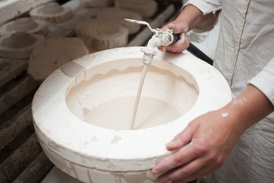 The Gzhel Porcelain Factory near Moscow