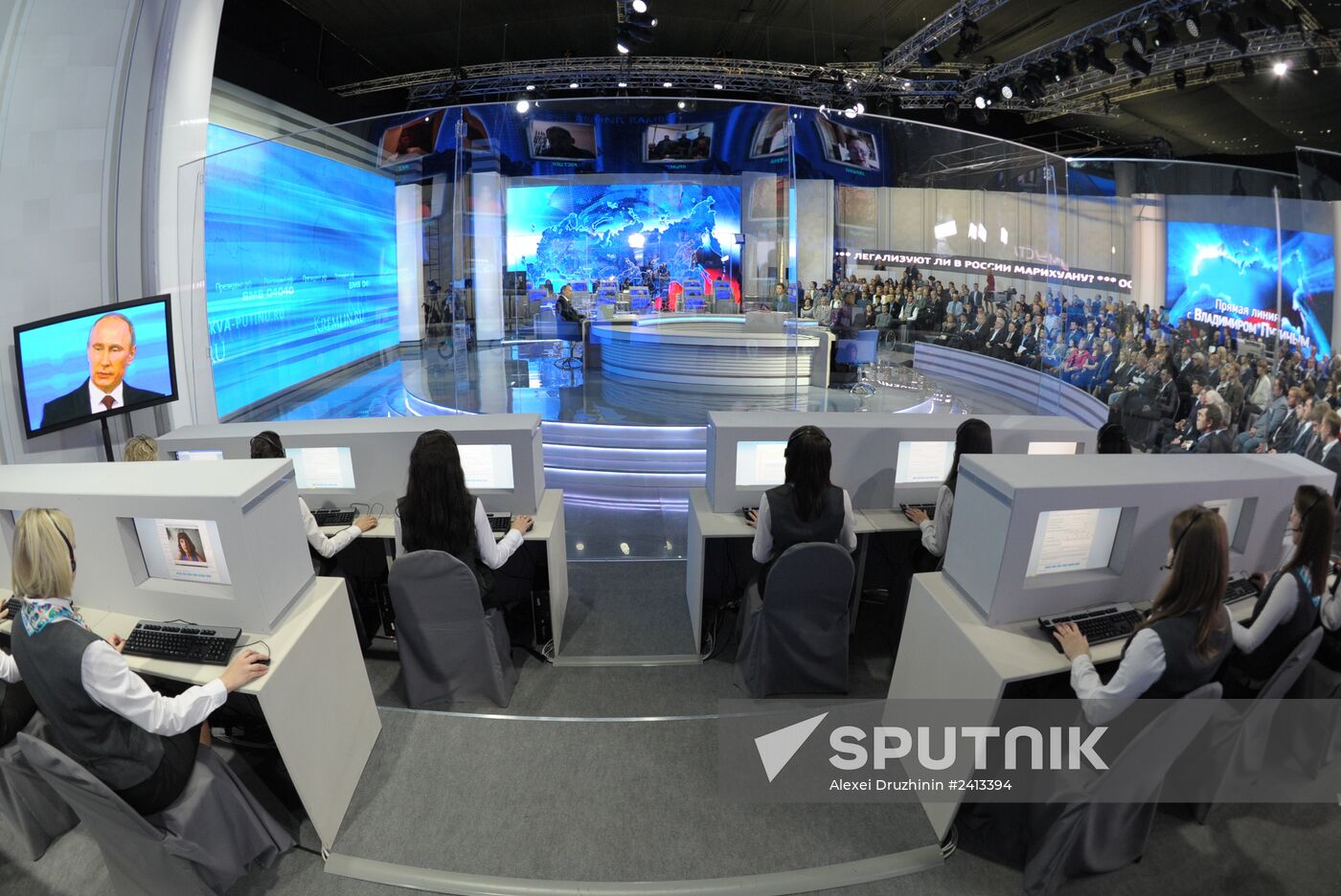 Vladimir Putin holds question and answer session