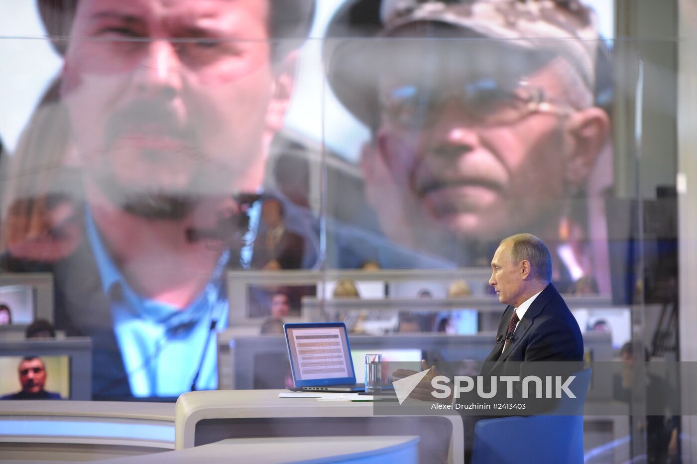 Vladimir Putin holds question and answer session