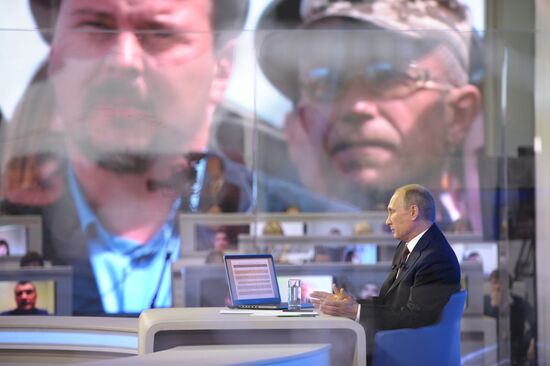 Vladimir Putin holds question and answer session