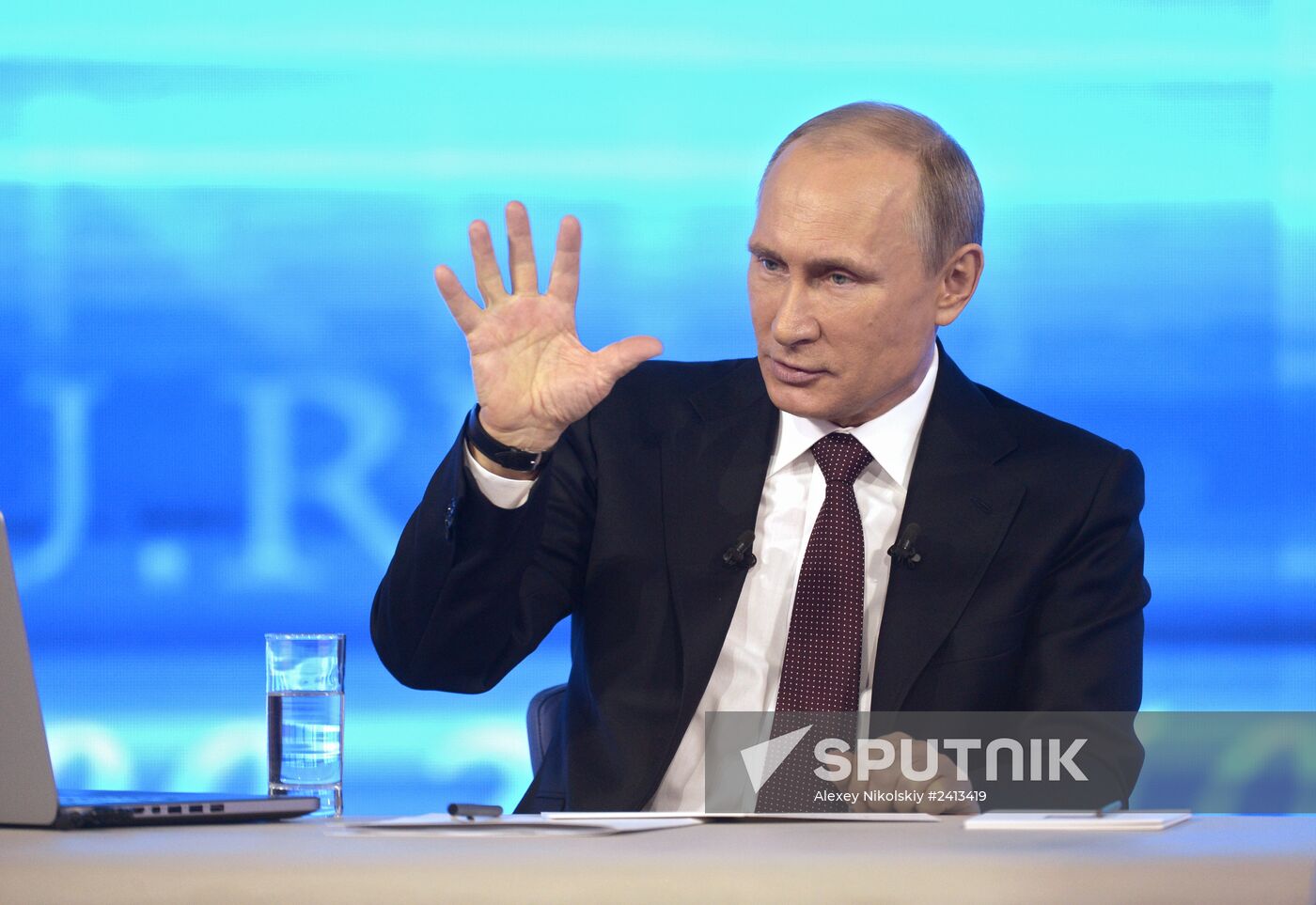 Vladimir Putin holds question and answer session