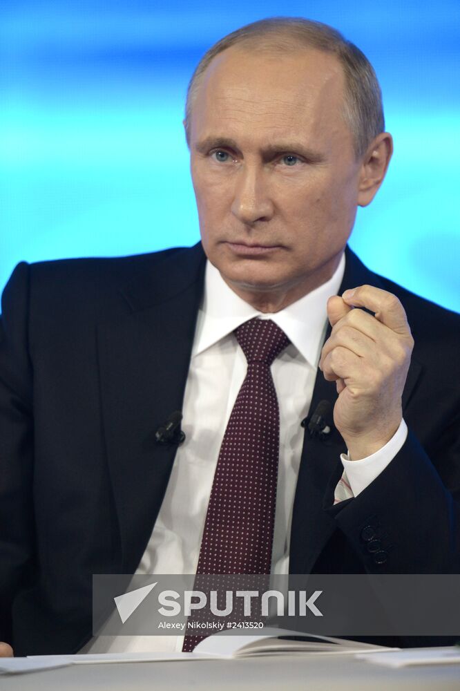 Vladimir Putin holds question and answer session