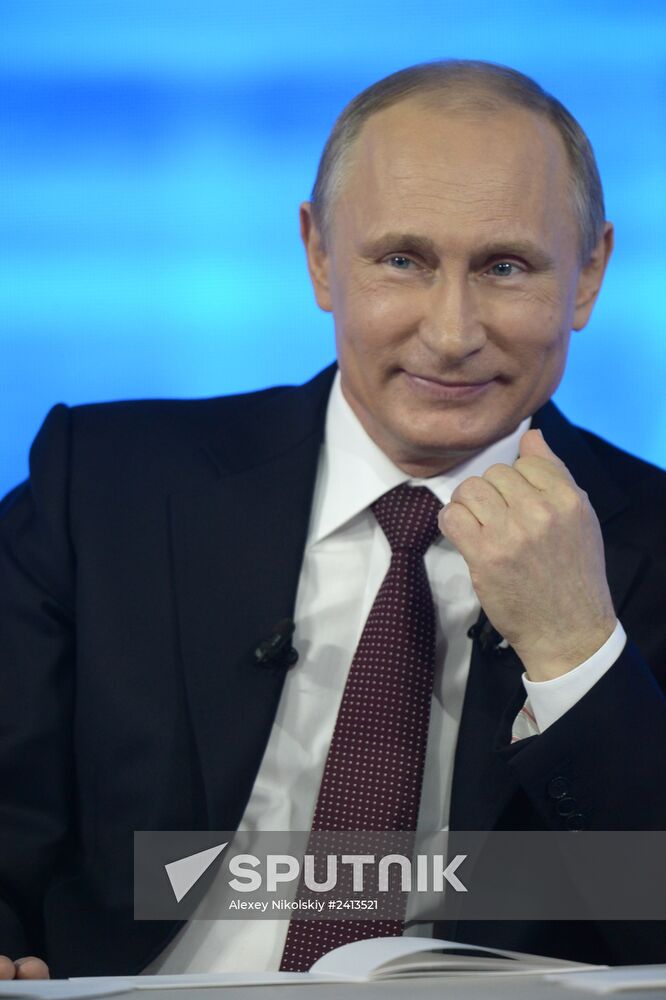 Vladimir Putin holds question and answer session