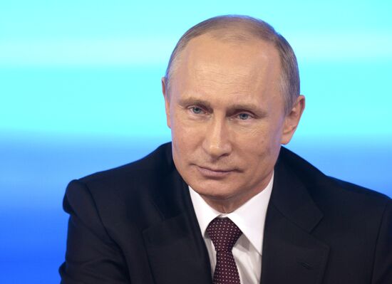Vladimir Putin holds question and answer session