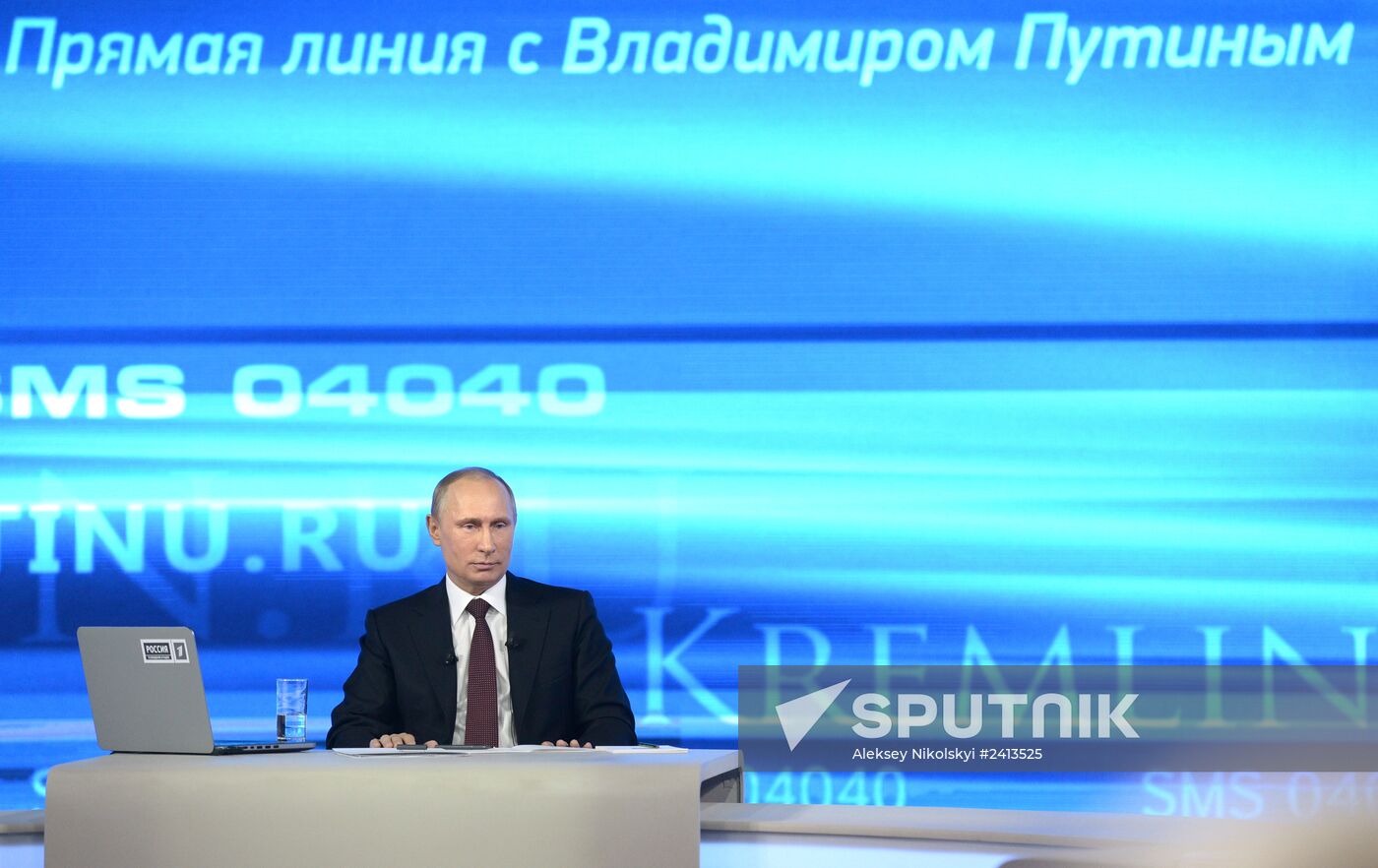 Vladimir Putin holds question and answer session