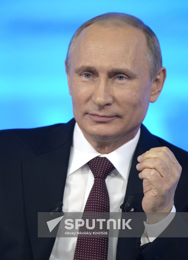 Vladimir Putin holds question and answer session