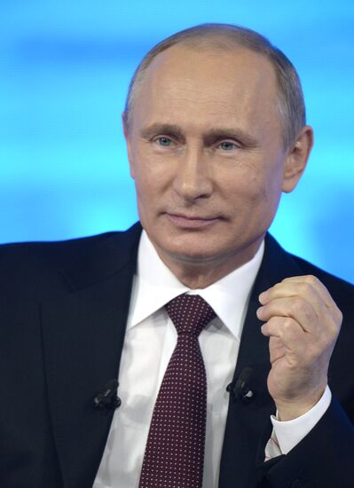 Vladimir Putin holds question and answer session
