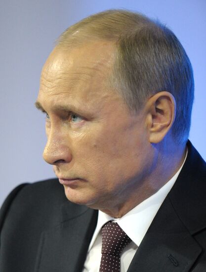 Vladimir Putin holds question and answer session