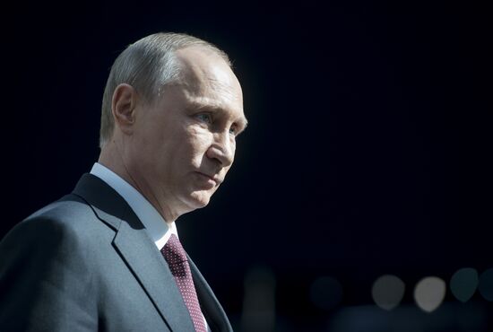 Vladimir Putin holds question and answer session