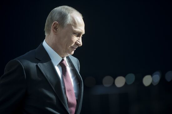 Vladimir Putin holds question and answer session