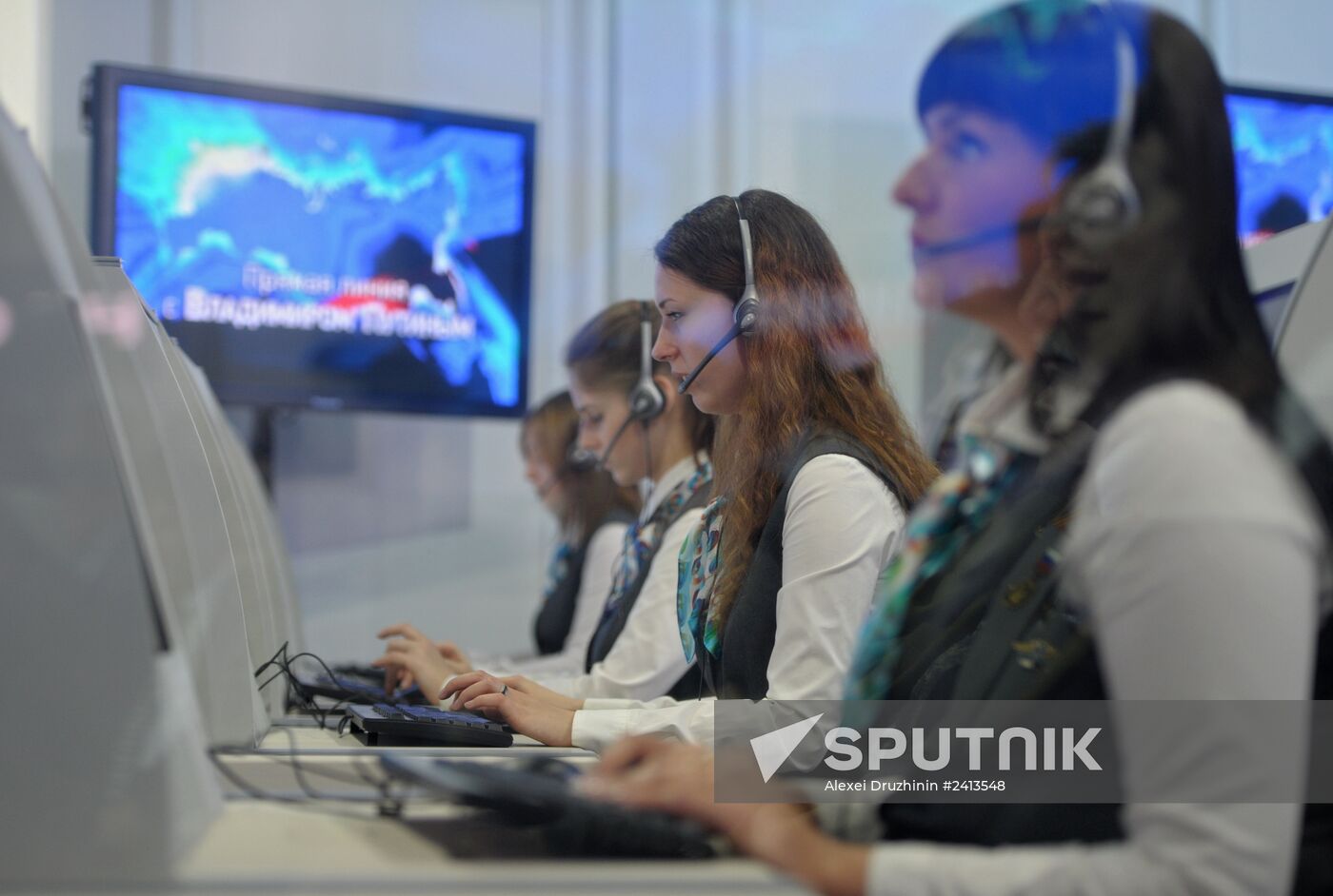 Vladimir Putin holds question and answer session