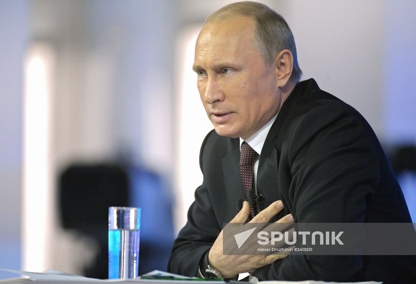 Vladimir Putin holds question and answer session