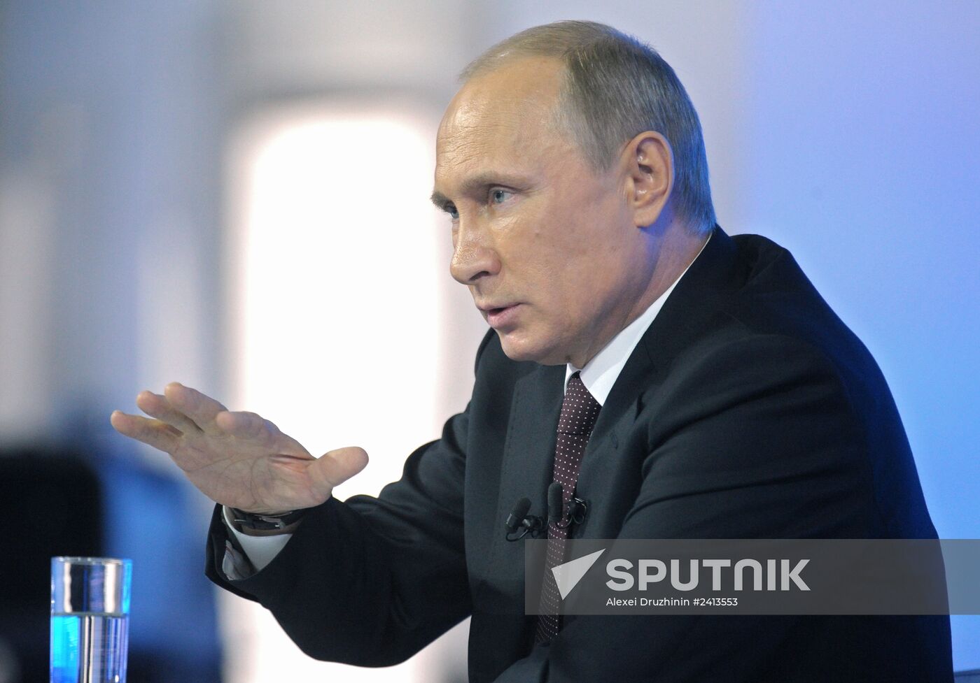 Vladimir Putin holds question and answer session