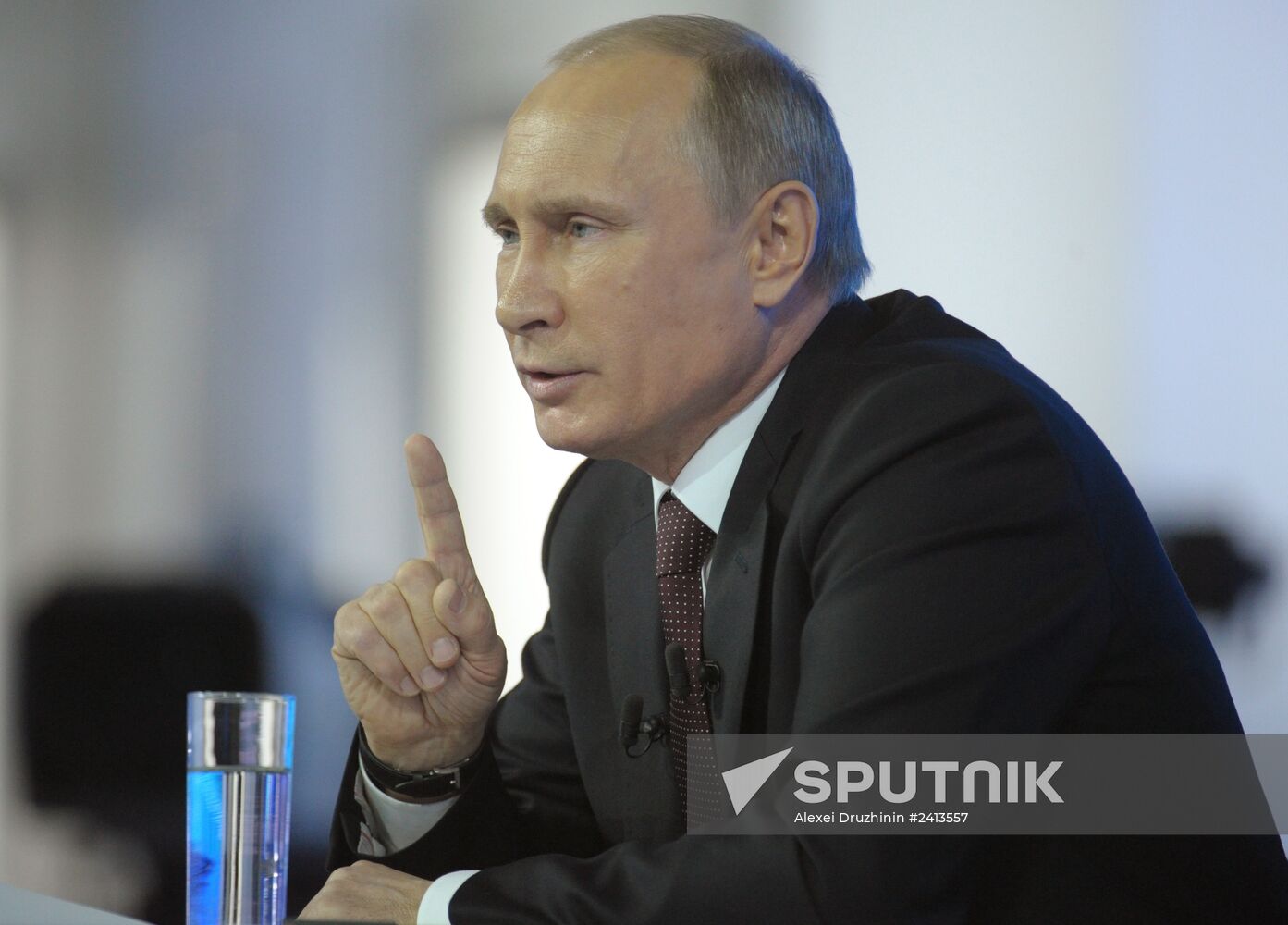 Vladimir Putin holds question and answer session