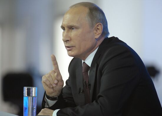 Vladimir Putin holds question and answer session