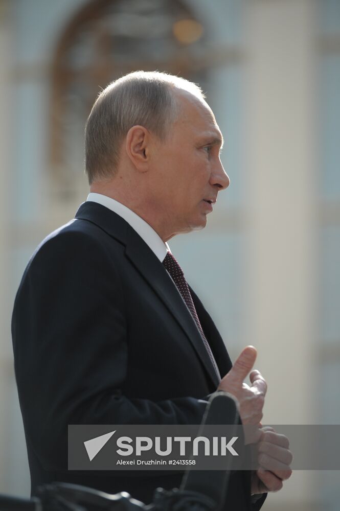 Vladimir Putin holds question and answer session