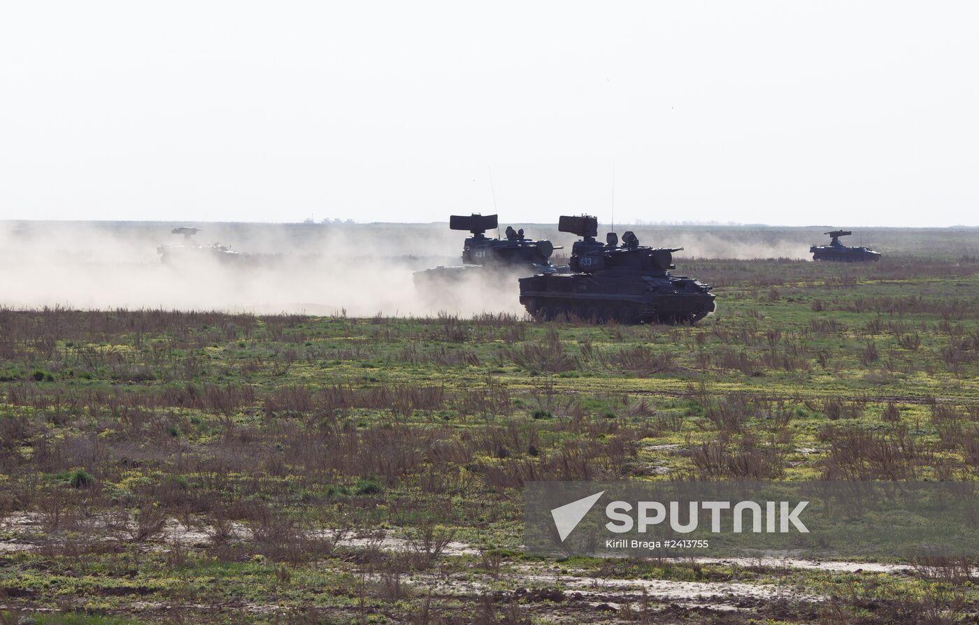 Exercise at the Kapustin Yar firing range in the Astrakhan Region