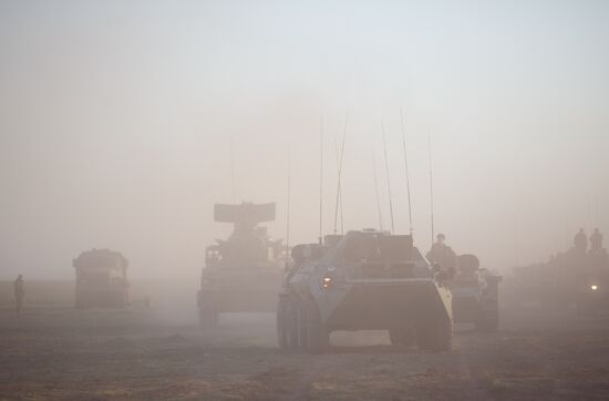Exercise at the Kapustin Yar firing range in the Astrakhan Region