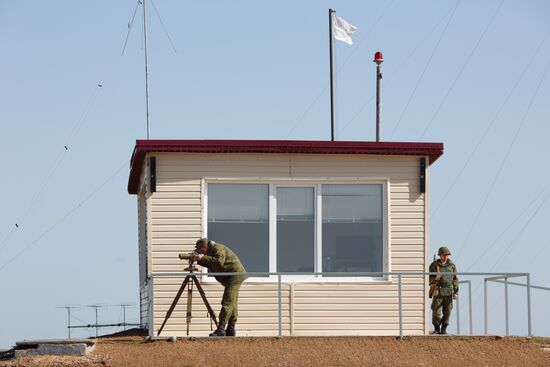 Exercise at the Kapustin Yar firing range in the Astrakhan Region