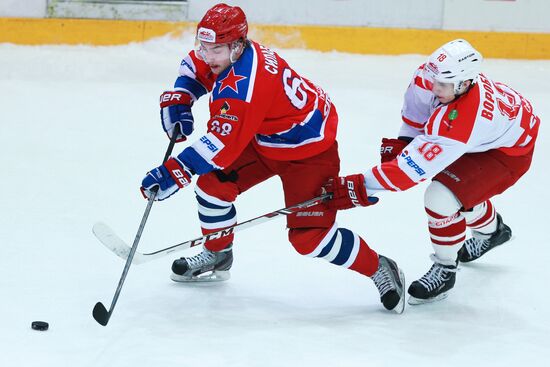 Junior Hockey League. Krasnaya Armiya vs. Spartak