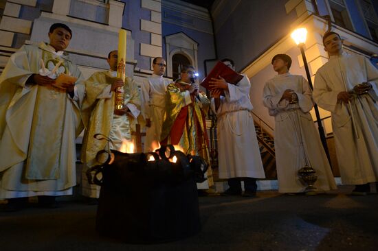 Catholic Easter celebrations in Russia