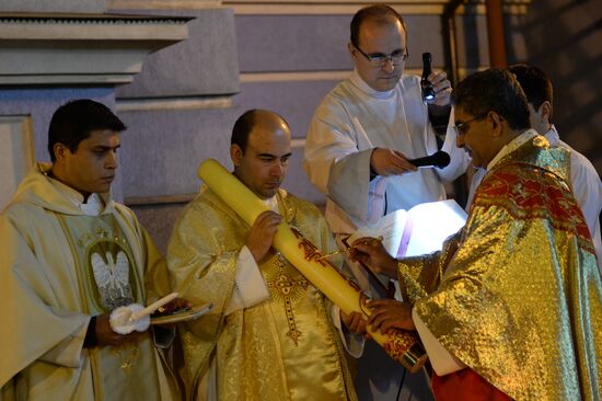 Catholic Easter celebrations in Russia