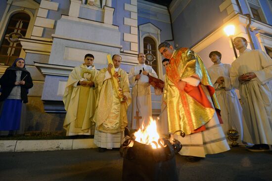 Catholic Easter celebrated in Russia