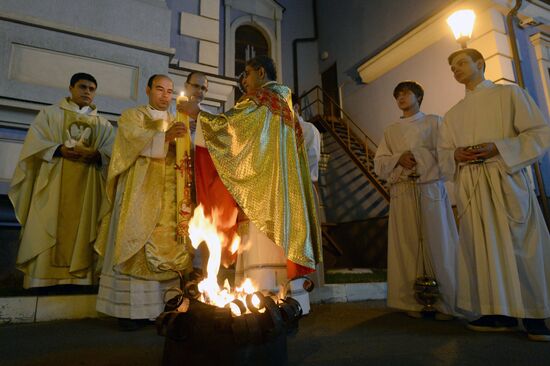 Catholic Easter celebrations in Russia