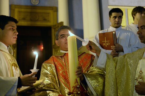 Catholic Easter celebrations in Russia