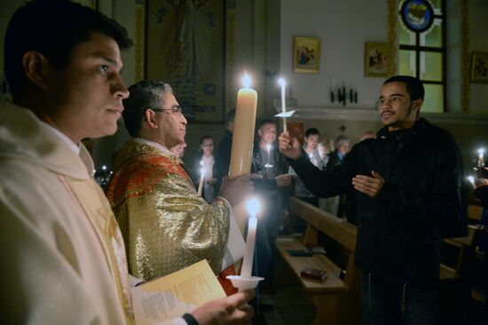 Catholic Easter celebrated in Russia