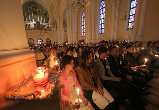 Catholic Easter celebrations in Russia