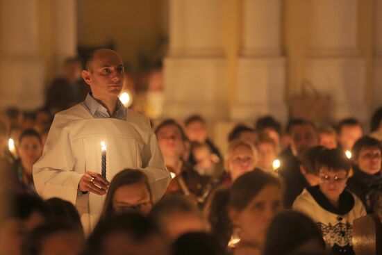 Catholic Easter celebrations in Russia