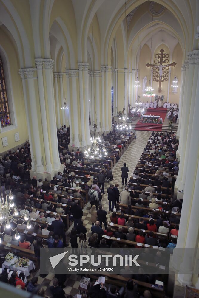 Catholic Easter celebrated in Russia