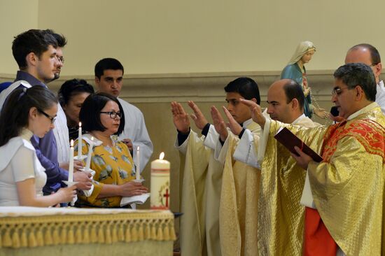 Catholic Easter celebrated in Russia
