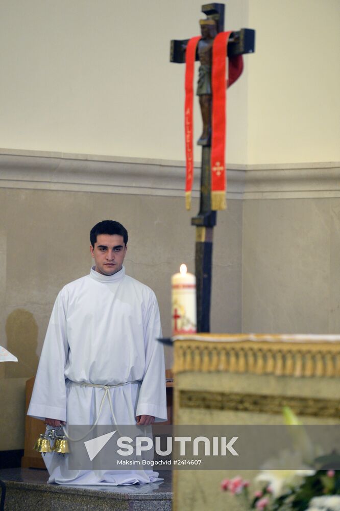 Catholic Easter celebrated in Russia