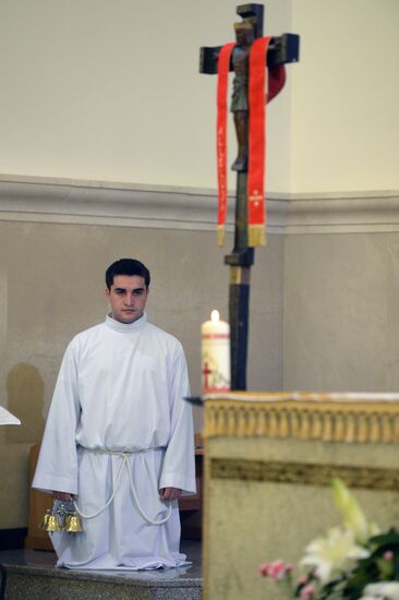 Catholic Easter celebrated in Russia