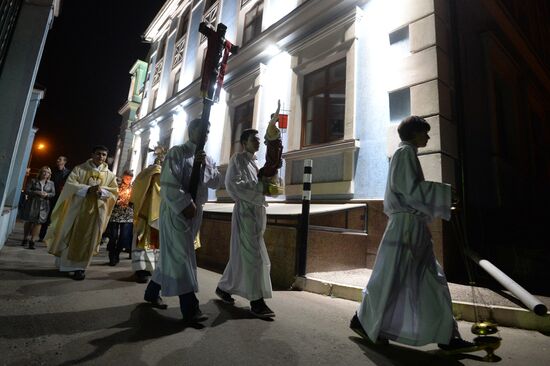 Catholic Easter celebrated in Russia