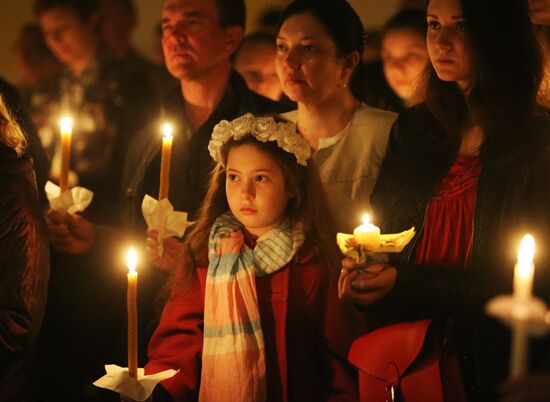 Catholic Easter celebrated in Russia
