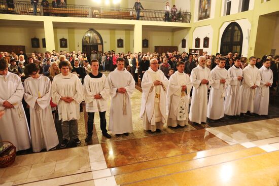 Catholic Easter celebrated in Russia