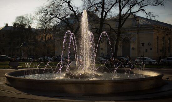 Fountain season opened in St. Petersburg