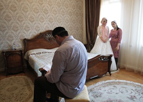 Traditional Chechen wedding in Grozny