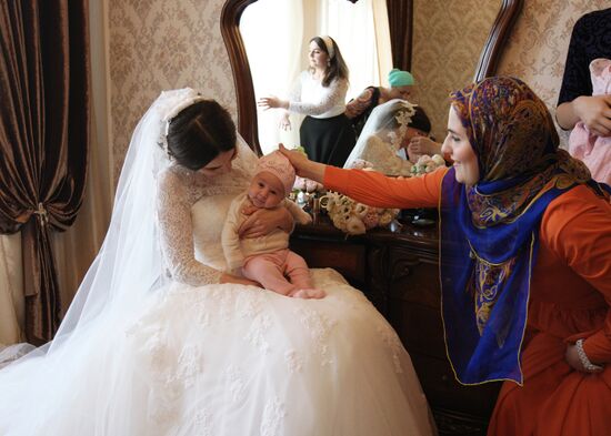 Traditional Chechen wedding in Grozny