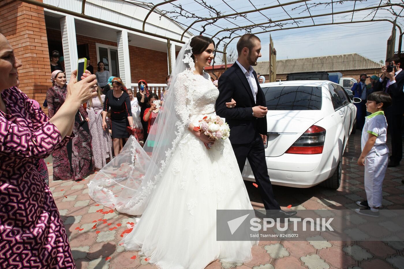 Traditional Chechen wedding in Grozny