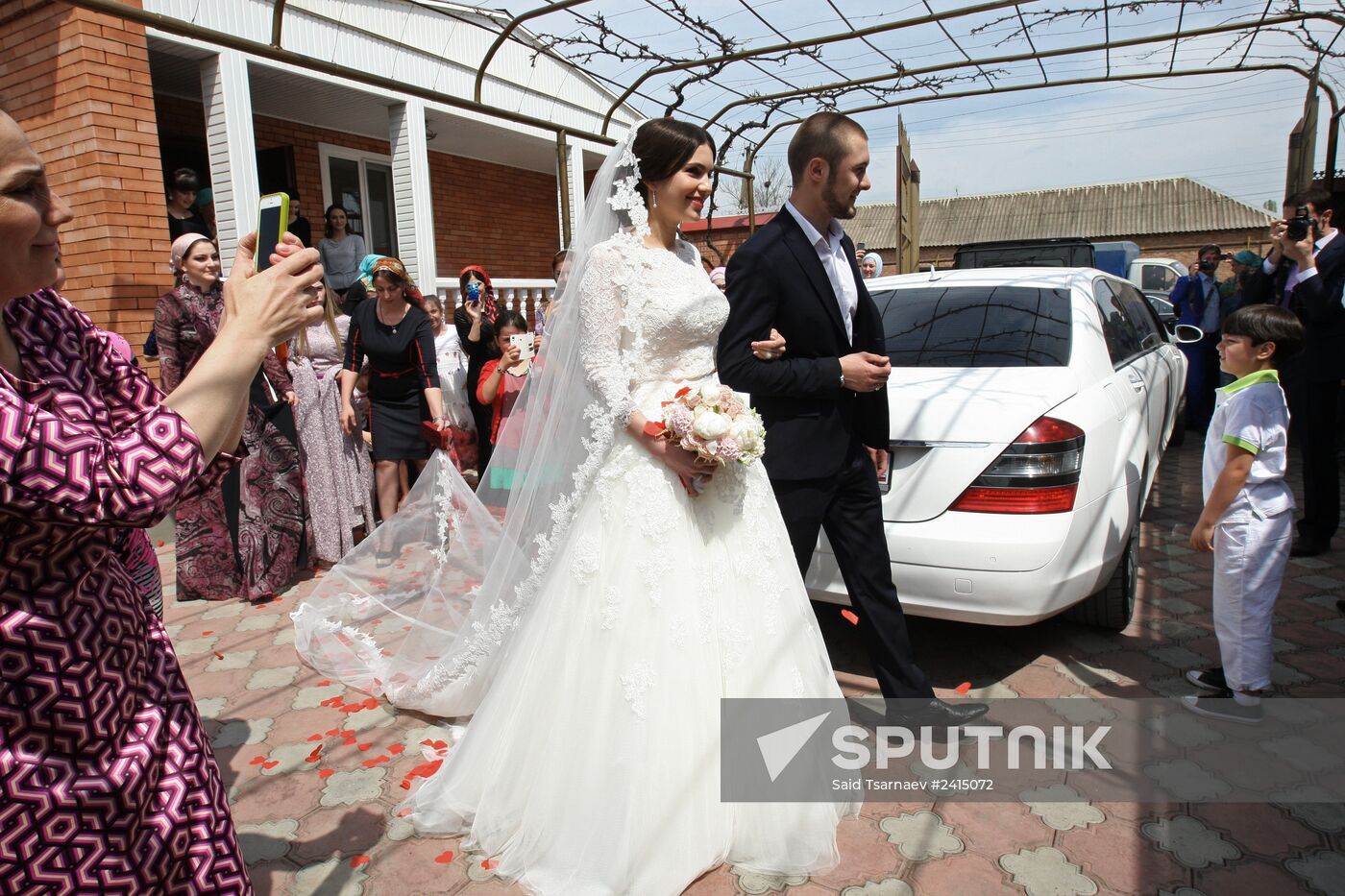 Traditional Chechen wedding in Grozny